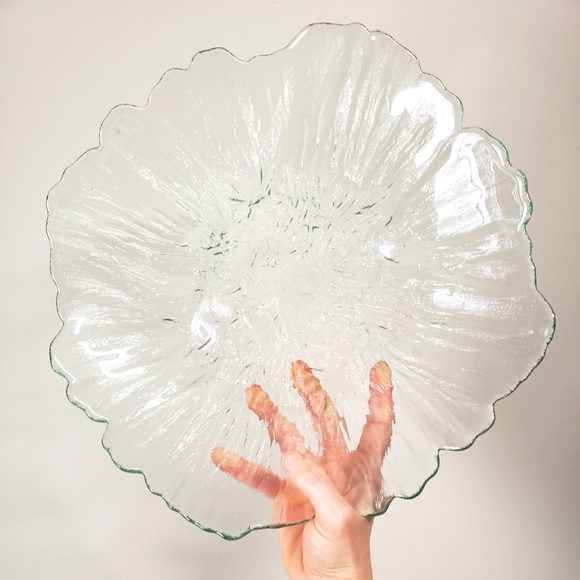 Glass serving platter EUC - Picture 3 of 11